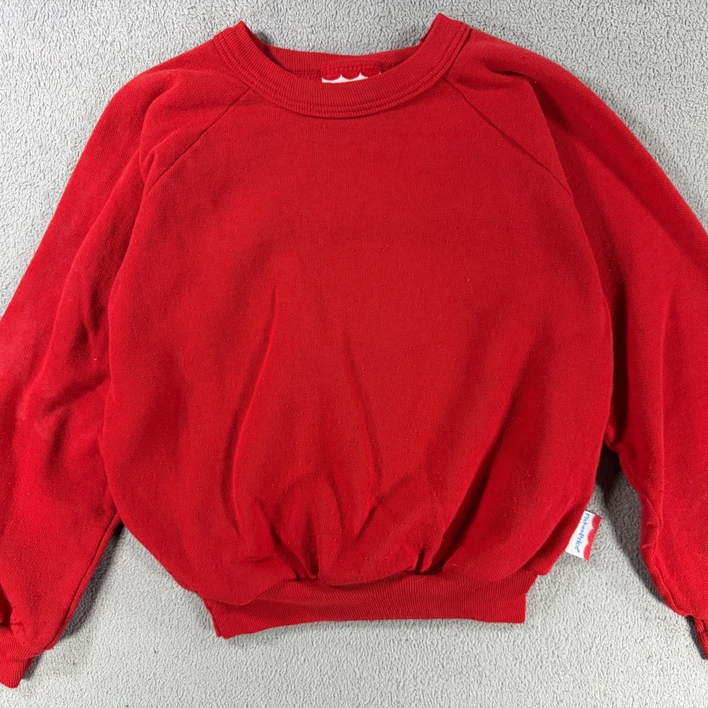 Vintage 1980s Fisher-Price Red Toddler Sweatshirt